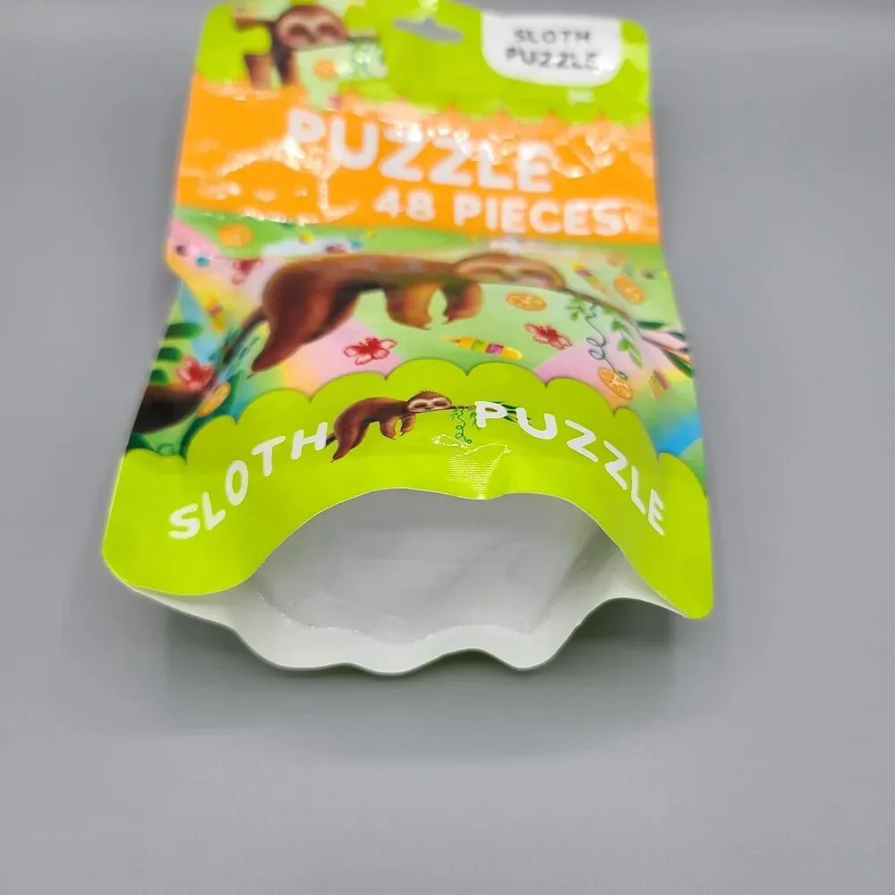Sloth Puzzle 48 Pieces Resealable Bag Unopened Bag